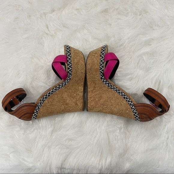 RUPERT Sanderson Nissa Peep Toe Wedge EU Size 36/ US Size 6 - Picture 7 of 12